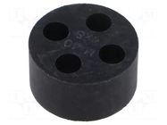 Insert for gland; 8mm; M40; IP68; NBR caoutchouc; Holes no: 4 HELUKABEL