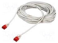 Patch cord; U/UTP; Cat: 6; RJ45 plug,both sides; stranded; Cu; 10m GOOBAY