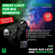 PATONA Premium LED professional photo light video light LED 600W COB ML-6000 incl. carry bag, PATONA