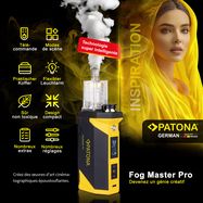 PATONA Fog Master Pro Set portable fog machine including accessories and case, PATONA