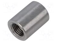 Splice terminal: muff; long,round,female-female; max.10.5bar GEBO