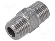 Splice terminal: nipple; male-male; max.10.5bar; Thread: G 1/8" GEBO