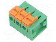 Connector: PCB terminal block; HA; 300V; terminal; ways: 3; on PCBs AMPHENOL ANYTEK