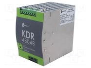 Power supply: switching; 480W; for DIN rail mounting; OUT: 1; KDR BREVE TUFVASSONS