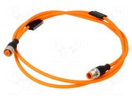Cable: for sensors/automation; M12; PIN: 4; 1.5m; plug; 230VDC; 4A LUMBERG AUTOMATION