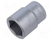 Wrench tip; 6-angles,socket spanner; 30mm; 3/4"; tool steel GEDORE