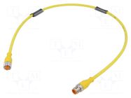 Cable: for sensors/automation; PIN: 5; 0.6m; Insulation: PUR LUMBERG AUTOMATION