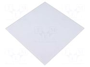 Decorative panel; glass; white matt; 170x170x10mm ORNO