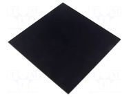 Decorative panel; plexiglass PMMA; matt black; 170x170x10mm ORNO