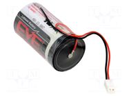 Battery: lithium; D; 3.6V; 19000mAh; non-rechargeable EVE BATTERY