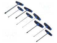 Kit: screwdrivers; Allen; L: 120mm; two-component handle; 8pcs. GEDORE