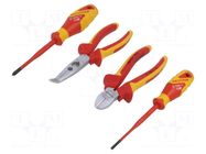 Kit: pliers, insulation screwdrivers; insulated; insulated GEDORE