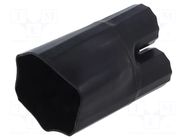Cable breakout; 125/52mm; black; Diam.after shrinking: 46/22mm RADPOL