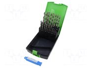 Drill set; for metal; high speed steel cobalt HSS-Co; 1÷10mm RECA