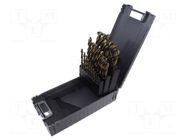 Drill set; for metal; Ø: 1÷13mm; high speed steel cobalt HSS-Co RECA