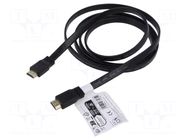 Cable; HDMI plug,both sides; HDCP 2.2,HDMI 2.1; 1.5m; black GOOBAY