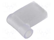 Strain relief; PVC; natural; -30÷60°C; UL94V-0; angular HELLERMANNTYTON