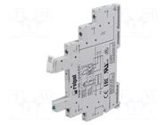 Socket; 6A; for DIN rail mounting; IP20; 98.5x6.2x85.5mm RELPOL