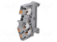 Splice terminal: rail; PTS; 24A; 800V; for DIN rail mounting; grey PHOENIX CONTACT