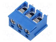 Connector: PCB terminal block; terminal; 15A; 300V; PIN: 3; angled GCT