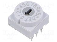 Encoding switch; HEX/BCD; Pos: 16; THT; Rcont max: 80mΩ; 4.9Ncm ECE