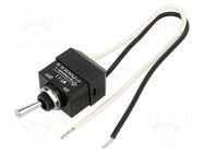 Switch: toggle; Pos: 2; SPDT; ON-OFF; 6A/250VAC; 10A/30VDC; WT NKK SWITCHES
