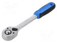 Rattle; rattle,socket spanner; 1/2"; bidirectional,with switch GEDORE