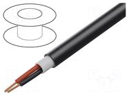 Wire: loudspeaker cable; BiTsound®; 2x2.5mm2; stranded; Cu; black BITNER