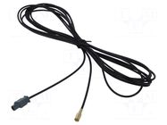 Cable; 5m; Fakra male,SMB female; Car brand: universal MTA