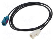 Cable; 1200mm; Fakra female,both sides; straight MTA