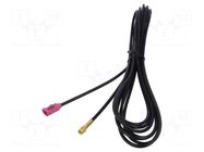 Cable; 5m; Fakra female,SMA male; Car brand: universal MTA