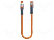 Cable: for sensors/automation; M8; PIN: 4; 5m; plug; 30VDC; 30VAC; 4A LUMBERG AUTOMATION