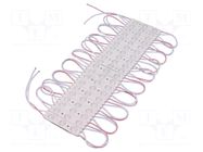 LED; red; 720mW; 14.4lm; IP67; 160°; No.of diodes: 3; -25÷60°C; 2835 POS