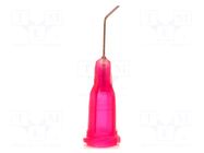 Needle: steel; 0.5"; Size: 25; bent at 45°; Mounting: Luer Lock METCAL