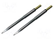 Tip; cutting; 1.3mm; 413°C; for hot tweezers; 2pcs. METCAL