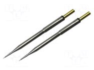 Tip; conical,elongated; 0.4mm; 413°C; for hot tweezers; 2pcs. METCAL