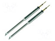 Tip; knife; 0.29mm; 357°C; for hot tweezers; 2pcs; UltraFine METCAL