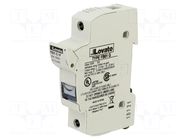 Fuse base; 10x38mm; for DIN rail mounting; 30A; 600VAC; Poles: 1 LOVATO ELECTRIC
