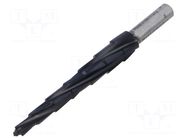 Drill bit; step,conical,multistep; L: 105mm; Holder: 3-surface RECA
