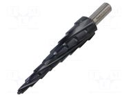 Drill bit; step,conical,multistep; L: 120mm; Holder: 3-surface RECA