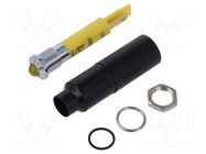 Indicator: LED; prominent; yellow; 230VAC; Ø8.2mm; IP67; connectors SIGNAL-CONSTRUCT