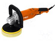 Polisher; electric; 900W; 230VAC; 600÷3000rpm; 150mm; M14 NEO TOOLS