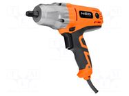 Impact wrench; electric; max.350Nm; 450W; 230VAC; 3000rpm; 1/2" NEO TOOLS