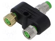 Adapter; M8; PIN: 3,4; 60VDC; 60VAC; 4A; 7000; IP67; -30÷85°C MURRELEKTRONIK