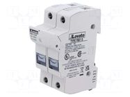 Fuse base; 10x38mm; for DIN rail mounting; 30A; 600VAC; Poles: 2 LOVATO ELECTRIC