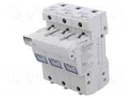 Fuse base; 14x51mm; for DIN rail mounting; 50A; 690VAC; Poles: 3 LOVATO ELECTRIC
