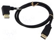 Cable; DisplayPort plug,DisplayPort plug 90° left/right; PVC GOOBAY