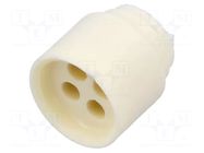 Insert for gland; 2.3mm; NPT3/8"; elastomer; Holes no: 4; HSK-ME HUMMEL