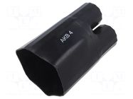 Cable breakout; 135/64mm; black; Diam.after shrinking: 60/26mm RADPOL