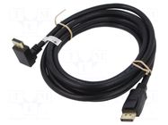 Cable; DisplayPort plug,DisplayPort plug 90° up/down; PVC; 5m GOOBAY